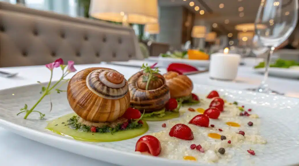 Escargots cuisine moléculaire