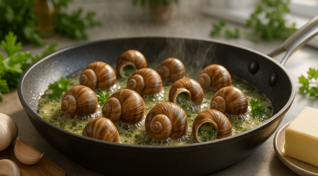 recette escargots à la poêle
